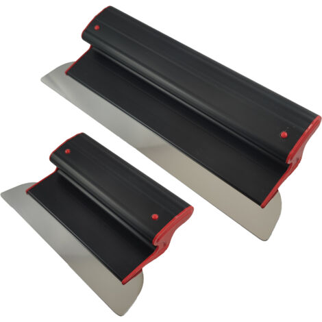 CONTOO SET Flächenspachtel Edelstahl, Flexibel Blatt 0,3mm Kunstoffgriff Ergo Ergoplast 400+600mm