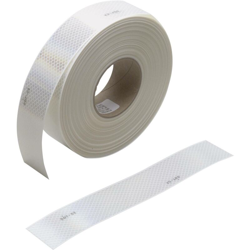 3M - Contour de marquage en bande réfléchissante 98310ECEOLD pour les surfaces rigides, microprismatique, flexible blanc (réfléchissant) 50 m C34322