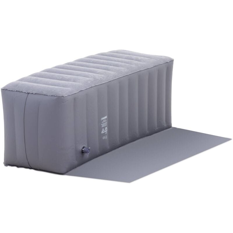 Uniprodo - Contour spa gonflable 110 x 40 x 43 cm Gris