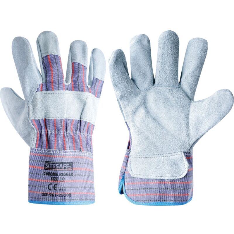 Contractor Standard Chrome Rigger Gloves - Size 8 - Sitesafe