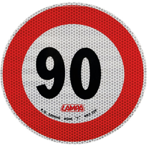 Contrassegno limite velocità - 90 Km/h