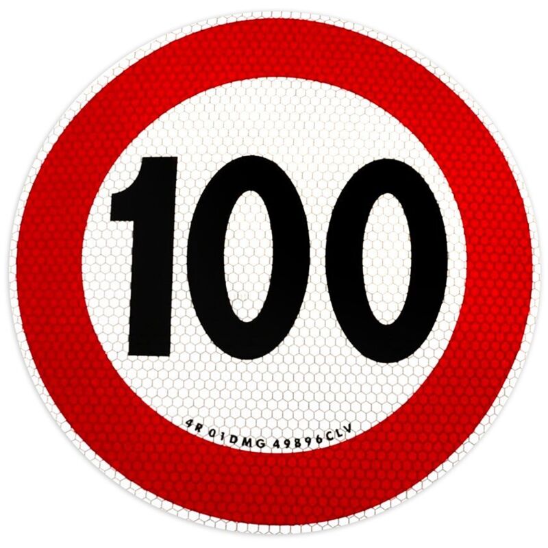 Contrassegno Limite Velocità Adesivo Omologato Eu - Modello: 100