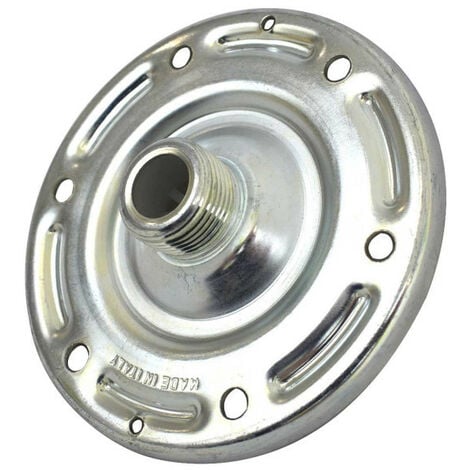Contre bride acier galvanisé pour réservoir à vessie de 24 à 100L - diamètre 145mm - 1'' M
