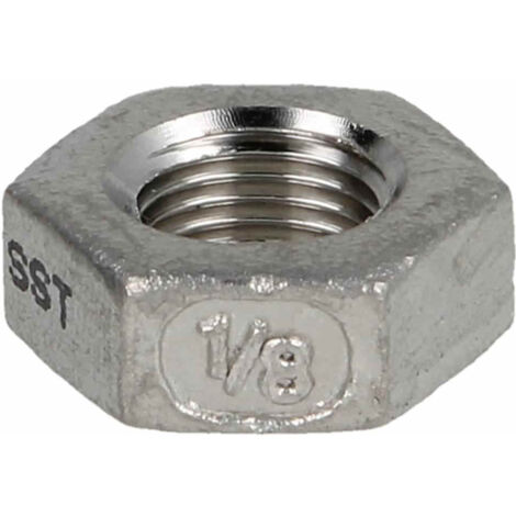 Contre-écrou inox hexagonal F1 1/2
