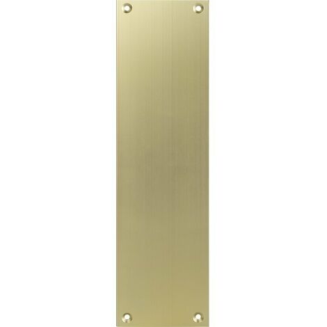 Contre-plaque aluminium pour porte palière - Finition ivoire doré - Duval