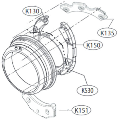 Contre-poids gauche pour lave-linge LG – Compatible avec modèles F164R51WRS, F84V51WHA, F94V71WHS – Pièce détachée de qualité