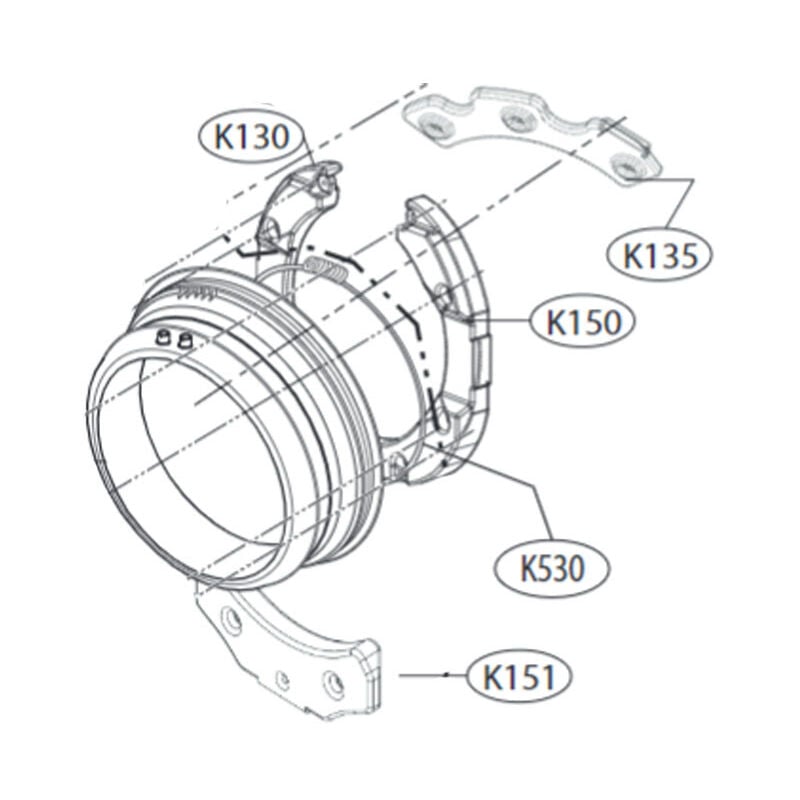 LG - Contre-poids gauche (Repère K130)