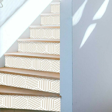 Contremarche uniforme LEA - Art Déco Blanc - Maison Danaé