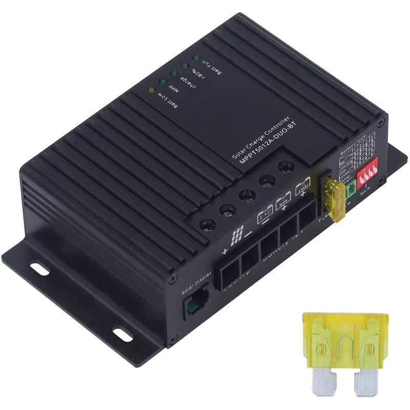 Contrleur de décharge de charge solaire mppt Double batterie chargeant le contrleur solaire 12V MPPT5012A double (12A) - Eosnow