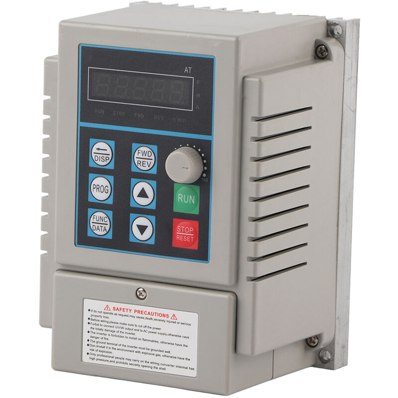 Eosnow - Contrleur de vitesse vfd d'entranement à fréquence variable 220VAC pour moteur à courant alternatif monophasé 0.45kW