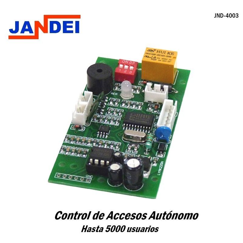 

Control de accesos autónomo 5000 usuarios compatible con tags EM-4000 y EM-4002 hasta 5.000 tarjetas RFID - Jandei