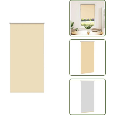Control de luz - vidaXL Estor Enrollable Opaco Beige 75x175 cm Tela Ancho 70,7 cm - Persiana para ventana