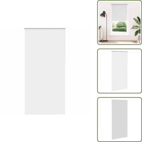 Control de luz - vidaXL Estor Enrollable Opaco Blanco 105x210 cm Tela Ancho 100,7 cm - Persiana para ventana