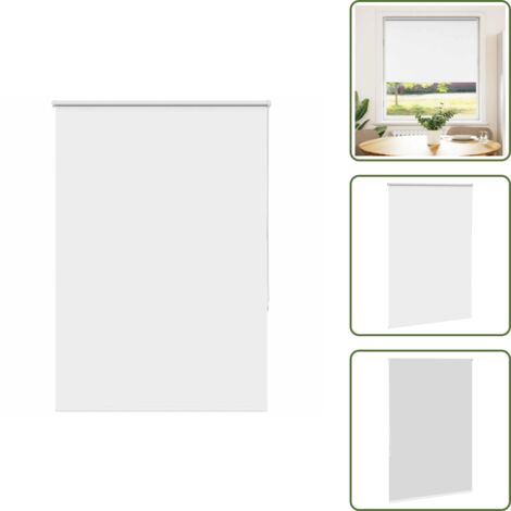 Control de luz - vidaXL Estor Enrollable Opaco Blanco 110x175 cm Tela Ancho 105,7 cm - Persiana para ventana
