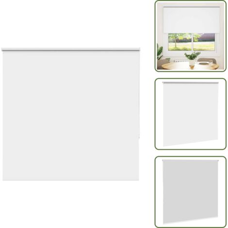 Control de luz - vidaXL Estor Enrollable Opaco Blanco 150x175 cm Tela Ancho 146,6 cm - Persiana para ventana