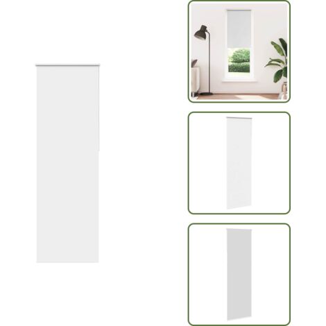 Control de luz - vidaXL Estor Enrollable Opaco Blanco 70x210 cm Tela Ancho 65,7 cm - Persiana para ventana