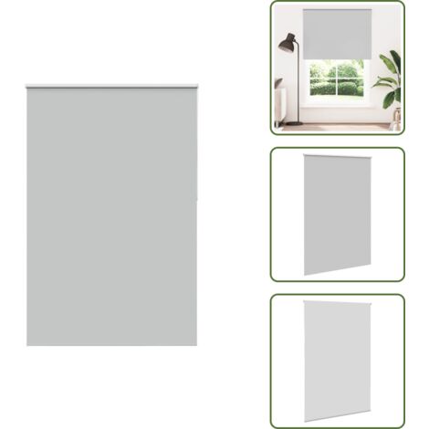 Control de luz - vidaXL Estor Enrollable Opaco gris claro 160x230cm Tela Ancho 156,6cm - Persiana para ventana