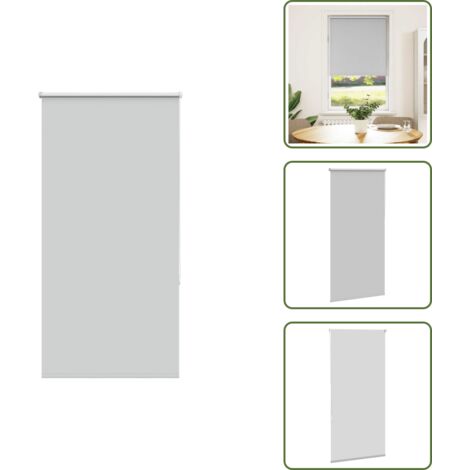 Control de luz - vidaXL Estor Enrollable Opaco gris claro 70x150 cm Tela Ancho 65,7 cm - Persiana para ventana