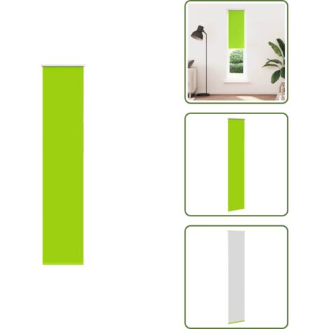 Control de luz - vidaXL Estor Enrollable Opaco hojas verde 60x230 cm Tela Ancho 55,7 cm - Persiana para ventana