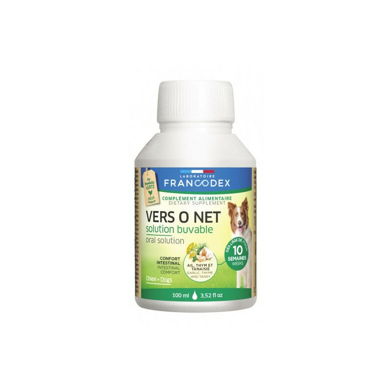

control de Plagas Vers O Net Solución Oral 100 ML para Cachorros y Perros