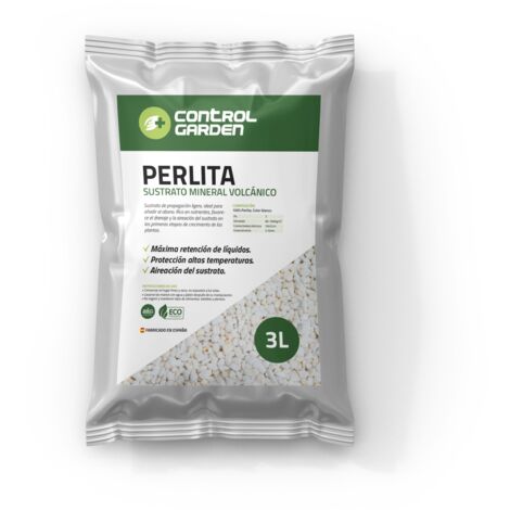 CONTROL GARDEN Perlita Sustrato Mineral Volcánico 3L