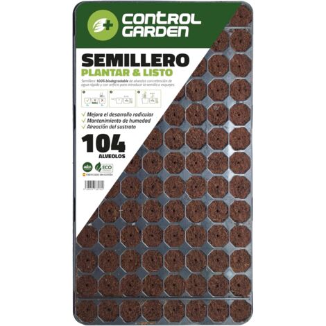 CONTROL GARDEN Semilleros Secos Bandeja 104 Alv