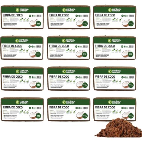 CONTROL GARDEN Sustrato Fibra de Coco 11L / 650gr 100% Natural