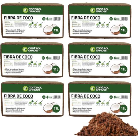 CONTROL GARDEN Sustrato Fibra de Coco 11L / 650gr 100% Natural