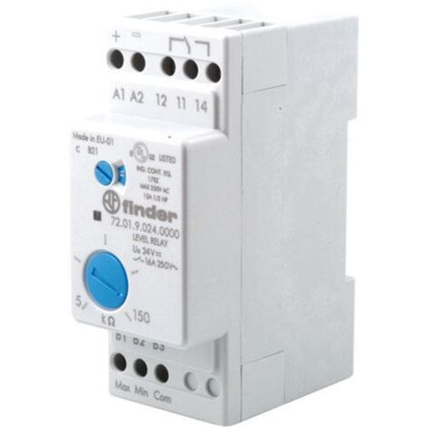Control Niveau de liquide 1cto commuté 24vdc 16a/250vac Finder 72.01.9.024.000