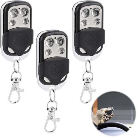 Control remoto automático para puerta, kit de 3 frecuencias, 433,92 MHz, control remoto universal para puerta, control remoto universal de 4 botones para puerta, control remoto automático para puerta