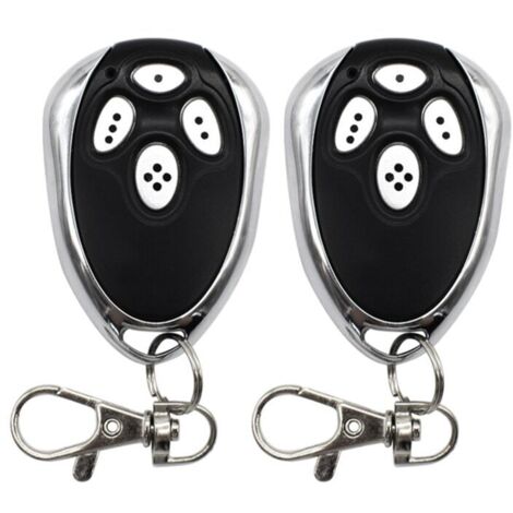 Control remoto de 2 piezas para motor de puerta de garaje seccional, 433 MHz, código variable.