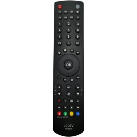 Control remoto de repuesto RC1910 Toshiba Grandin Techwood para el control remoto del televisor Grandin Techwood Continental Edison
