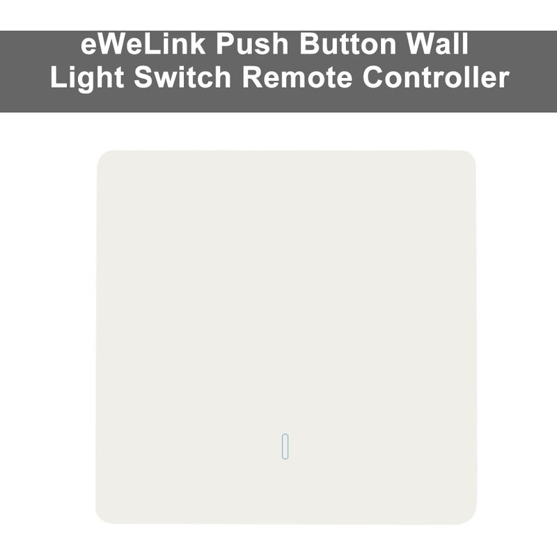 

Control remoto del interruptor de luz de pared con boton pulsador eWeLink,Blanco, 1CH