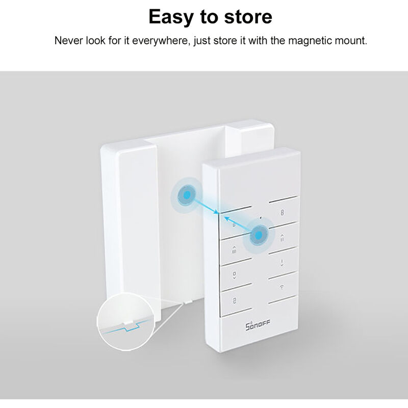 

Control remoto inalambrico, interruptor de control remoto del controlador de accionamiento inteligente, con base