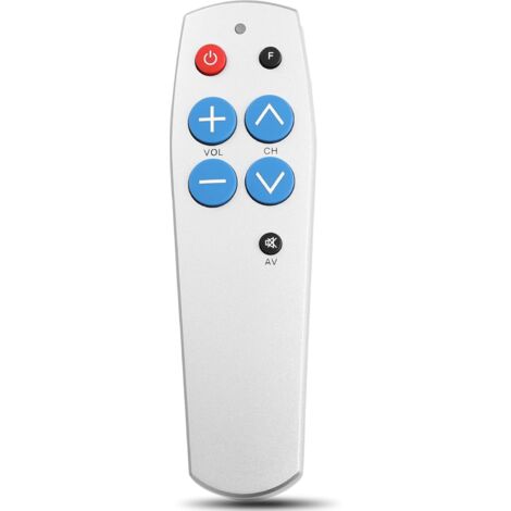 Control remoto IR universal para TV, compatible con la mayoría de las marcas de TV, ideal para personas mayores y personas con demencia.