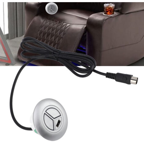 Control remoto manual con puerto USB para sillones reclinables, interruptor de 5 pines de 5 V 2,4 A para el accionamiento del motor.