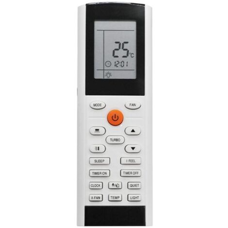 Control remoto para el aire acondicionado Tadiran ZACS-07 HPF, modelos YACIFB, YAC1FB, YAC1FB6 y YAC1FB9.