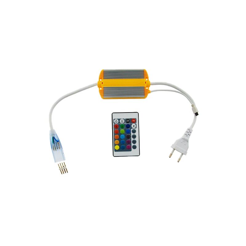 

Controlador para Tiras LED RGB 220V 14W con mando Blanco | IluminaShop
