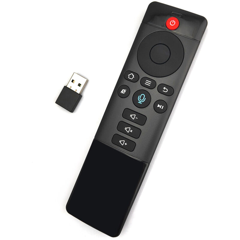 

Control remoto TZ05 con sensor de control de voz inalambrico 2.4G Control remoto por voz para PC Android TV Box, Negro