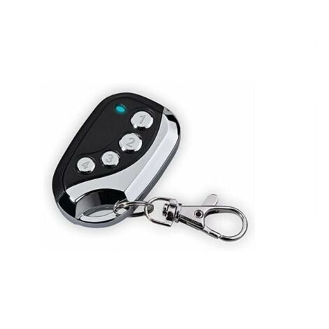 Control remoto universal AZ Remote Copy: señal de 433,92 MHz, ideal para portones, garajes, alarmas y luces en un solo control remoto.