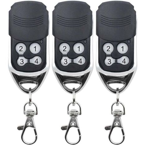 Control remoto universal de 433 MHz, XU, reemplazo para puerta de garaje Came, copia superrápida, código fijo, código variable, compatible con control remoto DOORHAN MOTORLIN, 3 unidades - KZQ