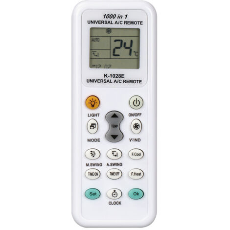 Control remoto universal para aire acondicionado, control remoto de repuesto multifunción, compatible, código CDZ 1000+