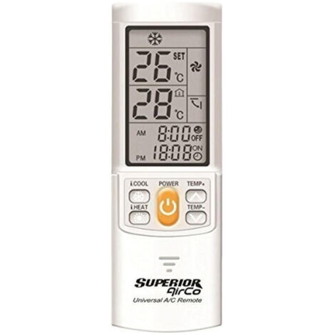 Control remoto universal para aire acondicionado para unidad interior - Alcance de 8m
