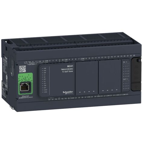 Controlador compacto M241 40 ES Relé Ethernet TM241CE40R de Schneider