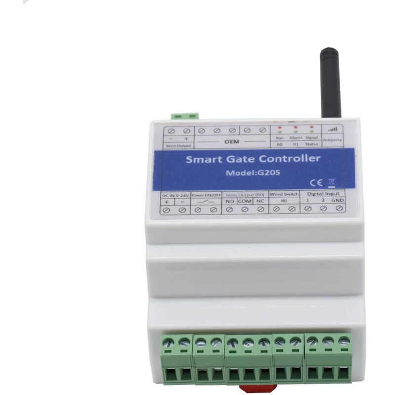 

Controlador de acceso GSM G205, interruptor de control remoto entrante GSM, 2 entradas, salida de sirena de alarma, 2 pares de sensores de puerta