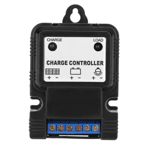Controlador de carga solar PWM portátil de 6 V/12 V y 3 A con indicador LED. Nuevo.