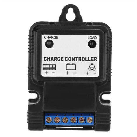 Controlador de carga solar PWM portátil de 6 V/12 V y 3 A con indicador LED. Nuevo.