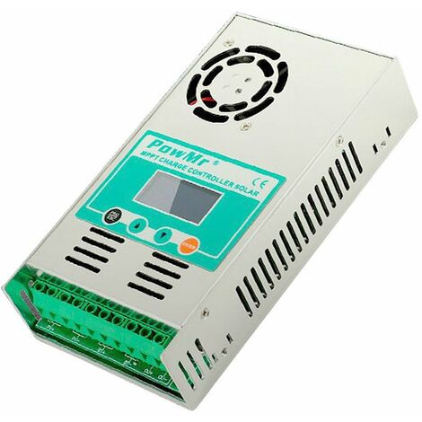 Controlador de carga y descarga solar MPPT-60A, con ventilador
