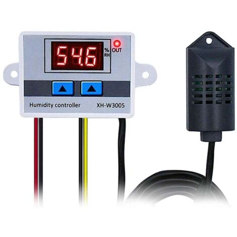 Controlador de humedad digital multifuncional, práctico, de alta precisión, con higrómetro e interruptor (220 V)