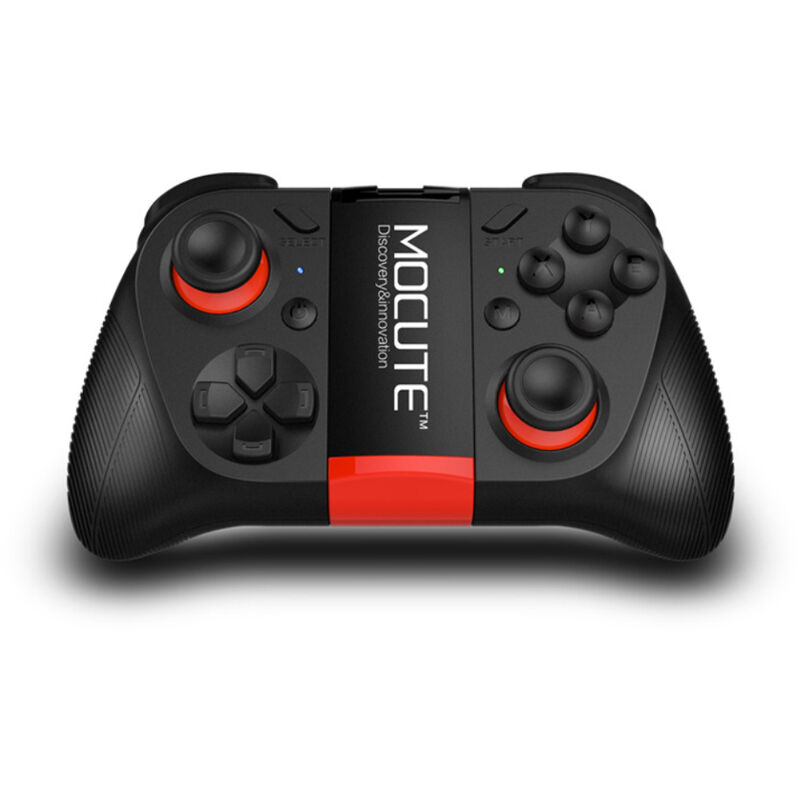 

Controlador de joystick de juego BT Gamepad inalambrico multifuncional Diseno ergonomico con doble balancin Compatible con Android / iOS, Negro